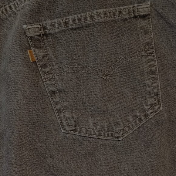 LEVI'S 546 Jeans Men's 42 x 32 Vintage Black Loose Pleated Made in USA - Picture 9 of 13